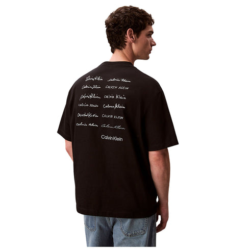 Calvin Klein Jeans T-shirt T-shirt Uomo over con scritte sul retro XS - Francavilla Moda