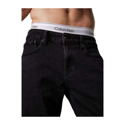 CALVIN KLEIN Jeans Jeans Uomo slim fit vita media Nero - Francavilla Moda