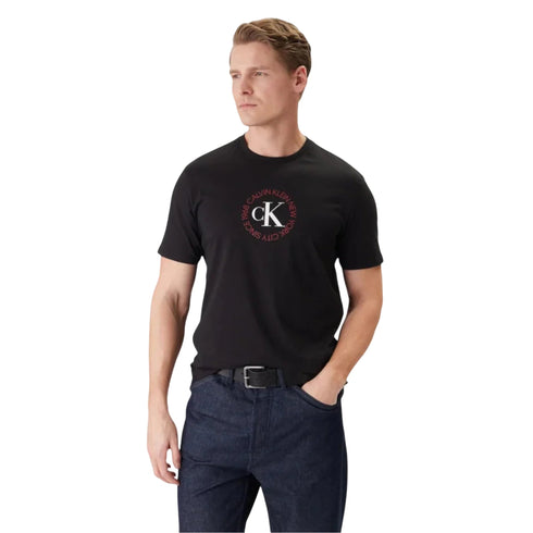 Calvin Klein Jeans T-shirt mm Uomo T-shirt WORD CIRCLE S - Francavilla Moda