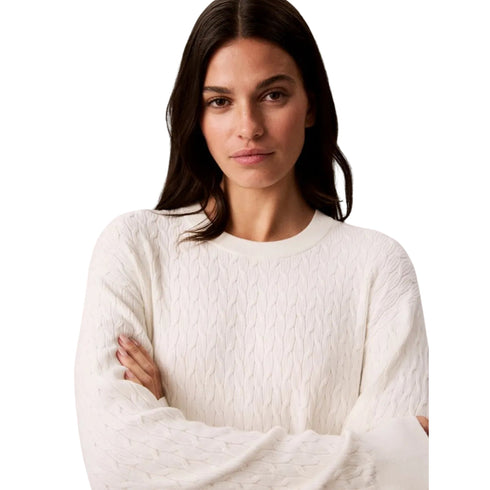 Calvin Klein Maglia Maglia Donna a trecce in viscosa XS A26-CALVIN KLEINLV044H356G-YAS-XS - Francavilla Moda