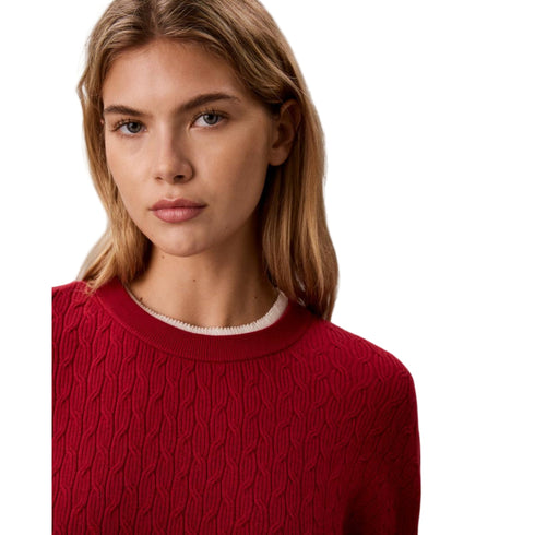 Calvin Klein Maglia Maglia Donna a trecce in viscosa XS - Francavilla Moda