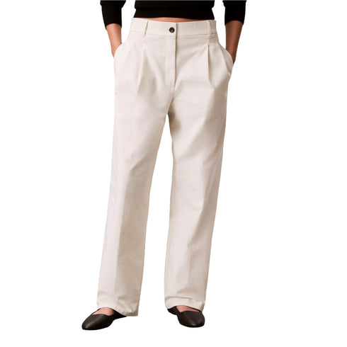 Calvin Klein Pantalone Pantalone Donna Chino a gamba larga 2 P26-CALVIN KLEINLV044D664G-YAS-2 - Francavilla Moda