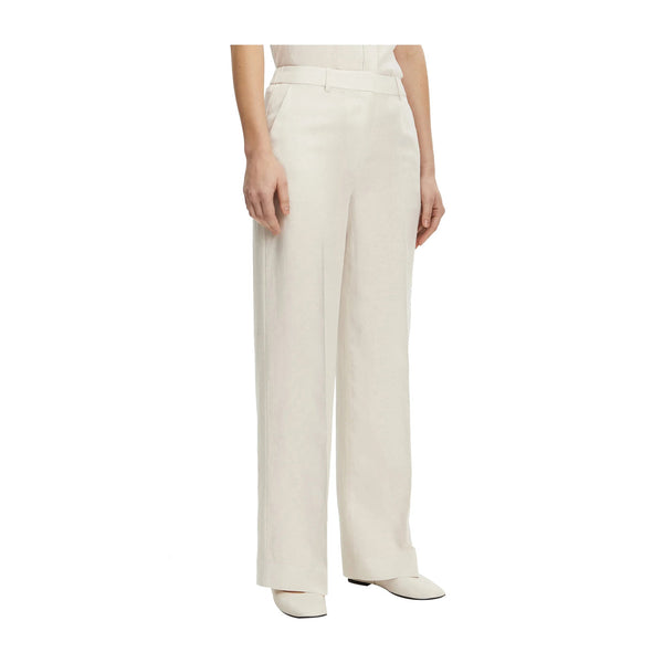 Calvin Klein Pantaloni Pantalone Donna in lino wide leg 34 - Francavilla Moda