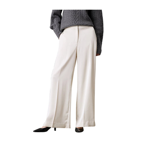 Calvin Klein Pantaloni Pantalone Donna satin ampio 36 - Francavilla Moda