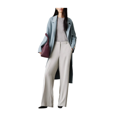 Calvin Klein Pantaloni Pantaloni Donna Soft Twill Slim Grigio chiaro P25 - CALVIN KLEINK207876 - PRP - 36 - Francavilla Moda