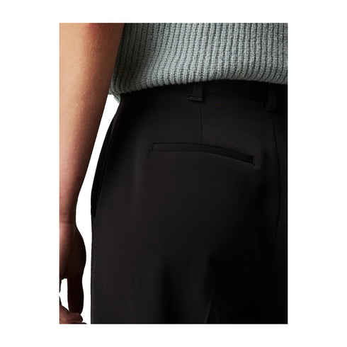 Calvin Klein Pantaloni Pantaloni Donna Soft Twill Slim Nero - Francavilla Moda