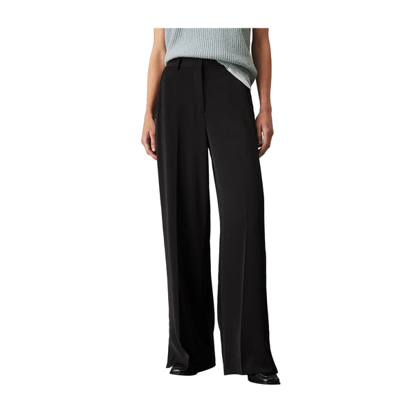 Calvin Klein Pantaloni Pantaloni Donna Soft Twill Slim Nero - Francavilla Moda
