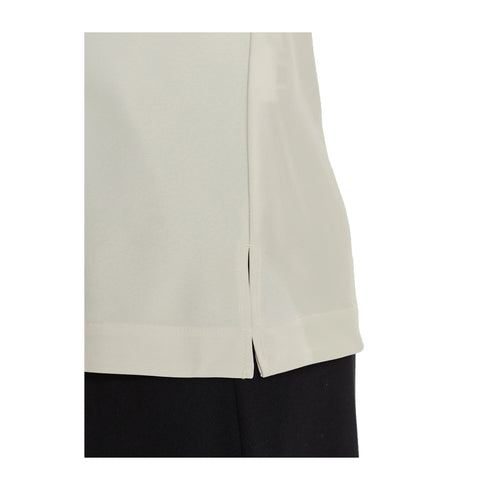 Calvin Klein Polo Polo Donna Satin a mezze maniche Bianco P25 - CALVIN KLEINK207977 - YAC - 36 - Francavilla Moda
