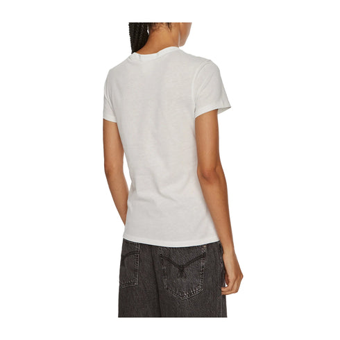 Calvin Klein T-shirt T-shirt Donna EMB Graphic Bianca P25 - CALVIN KLEINK208061 - YAF - XS - Francavilla Moda