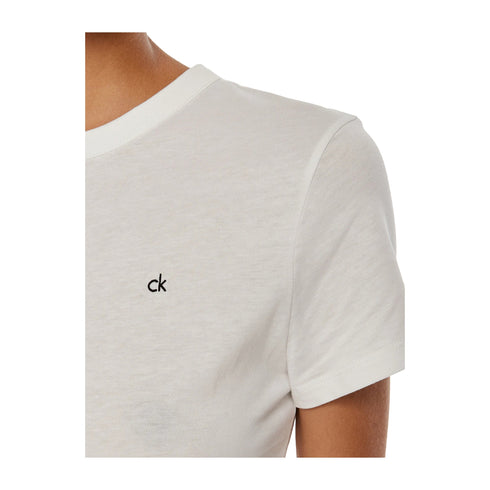 Calvin Klein T-shirt T-shirt Donna EMB Graphic Bianca P25 - CALVIN KLEINK208061 - YAF - XS - Francavilla Moda