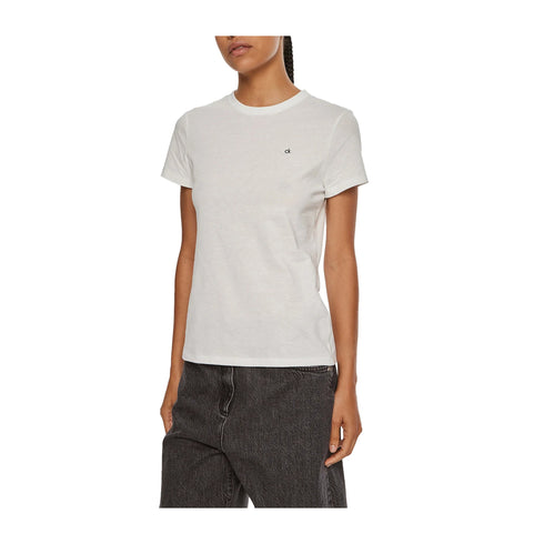 Calvin Klein T-shirt T-shirt Donna EMB Graphic Bianca P25 - CALVIN KLEINK208061 - YAF - XS - Francavilla Moda