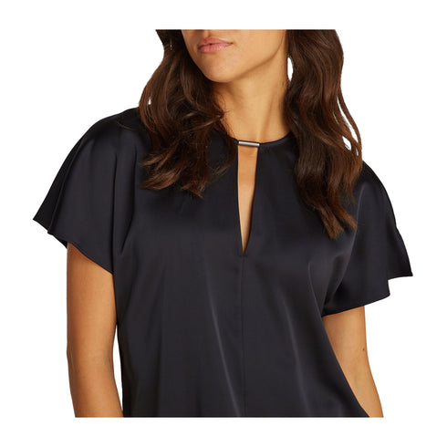 Calvin Klein T-shirt T-shirt Donna satinata a tinta unita 34 P25 - CALVIN KLEINK208191 - BEH - 34 - Francavilla Moda