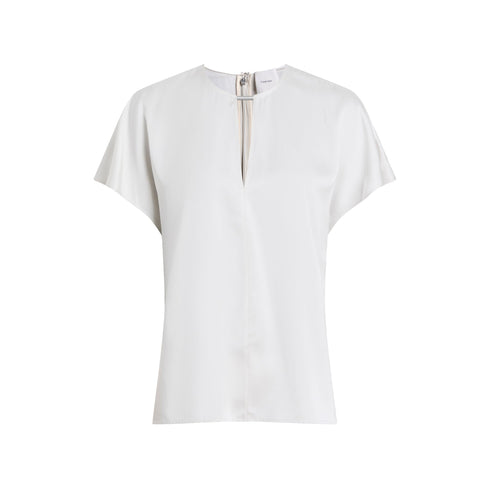Calvin Klein T-shirt T-shirt Donna satinata a tinta unita 34 - Francavilla Moda