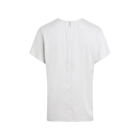 Calvin Klein T-shirt T-shirt Donna satinata a tinta unita 34 - Francavilla Moda