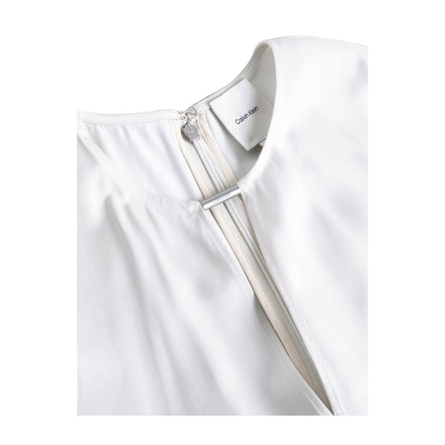 Calvin Klein T-shirt T-shirt Donna satinata a tinta unita 34 - Francavilla Moda