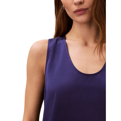 Calvin Klein Top Top Donna in satin con scollo a U XS - Francavilla Moda