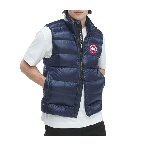 Canada Goose Piumino smanicato Gilet Uomo Crofton Down Blu - Francavilla Moda
