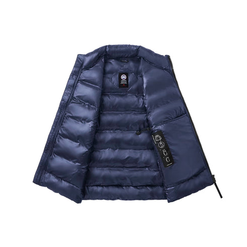 Canada Goose Piumino smanicato Gilet Uomo Crofton Down Blu - Francavilla Moda