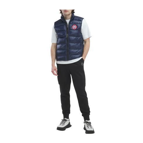 Canada Goose Piumino smanicato Gilet Uomo Crofton Down Blu - Francavilla Moda