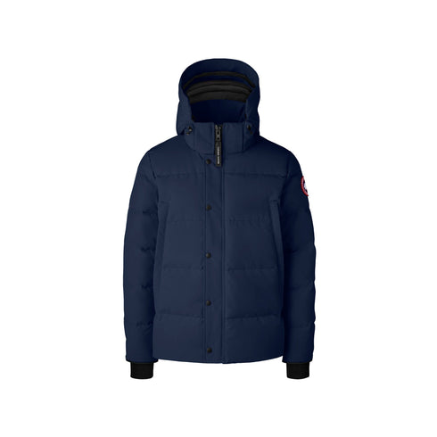CANADA GOOSE Giacca imbottita Parka Uomo corto Wyndham con logo Blu A24 - CANADA GOOSE2048M - 63 - M - Francavilla Moda