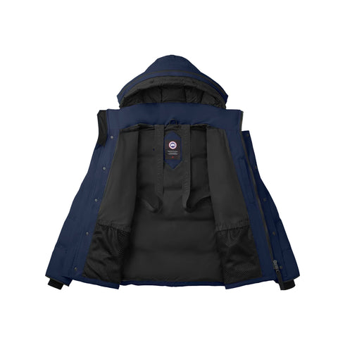 CANADA GOOSE Giacca imbottita Parka Uomo corto Wyndham con logo Blu A24 - CANADA GOOSE2048M - 63 - M - Francavilla Moda