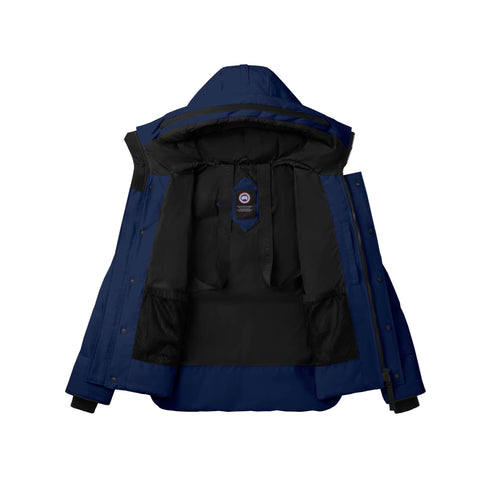 CANADA GOOSE Giacca imbottita Parka Uomo MacMillan con cappuccio Blu A24 - CANADA GOOSE2080M - 63 - S - Francavilla Moda