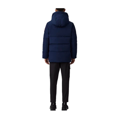CANADA GOOSE Giacca imbottita Parka Uomo MacMillan con cappuccio Blu A24 - CANADA GOOSE2080M - 63 - S - Francavilla Moda
