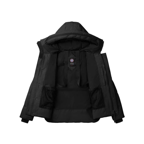 CANADA GOOSE Giacca imbottita Parka Uomo MacMillan con cappuccio Nero A24 - CANADA GOOSE2080M - 61 - S - Francavilla Moda
