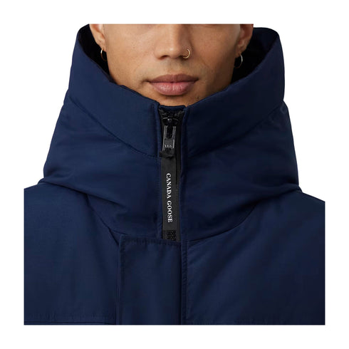 CANADA GOOSE Giacca imbottita Parka Uomo MacMillan con cappuccio Blu A24 - CANADA GOOSE2080M - 63 - S - Francavilla Moda