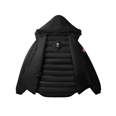 CANADA GOOSE Piumino corto Piumino Uomo Lodge con cappuccio Nero A24 - CANADA GOOSE5078M - 61 - S - Francavilla Moda