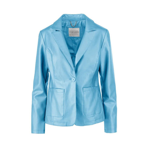 CENSURED Giacca blazer Giacca Donna in ecopelle con tasche Ortensia - Francavilla Moda