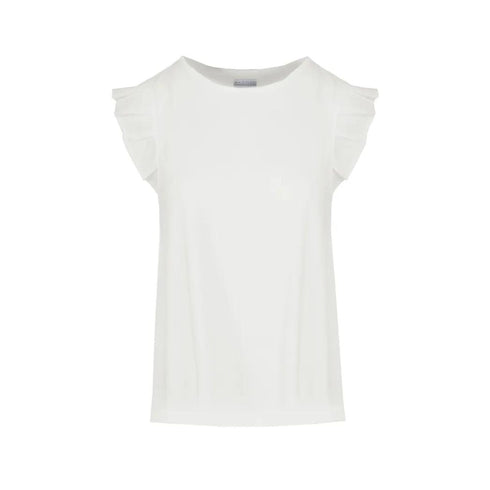 CENSURED T-Shirt T-shirt Donna con maniche volant Bianco - Francavilla Moda