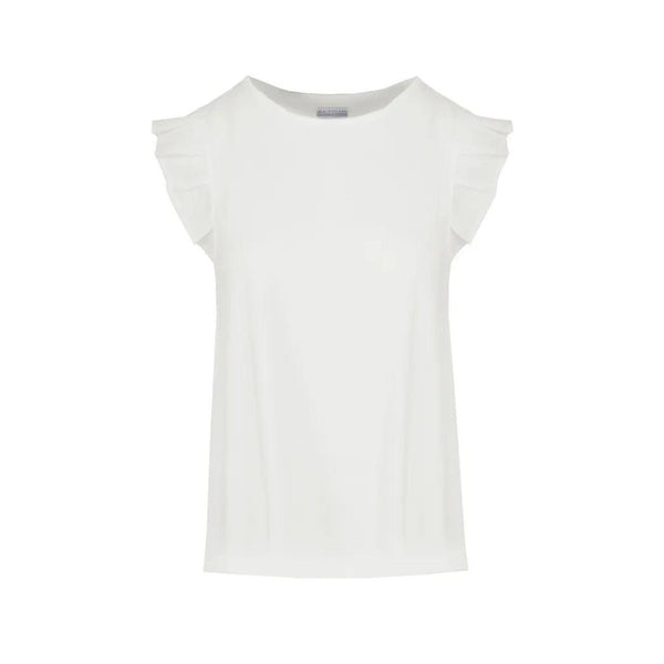 CENSURED T-Shirt T-shirt Donna con maniche volant Bianco - Francavilla Moda