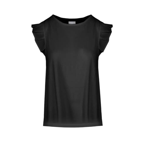 CENSURED T-Shirt T-shirt Donna con maniche volant Nero P24-CENSUREDTWC272-JSGE-90-S - Francavilla Moda