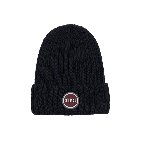 COLMAR Berretto Cappello Uomo con risvolto e logo Blu A24 - COLMARMU50962YB - 68 - UNI - Francavilla Moda