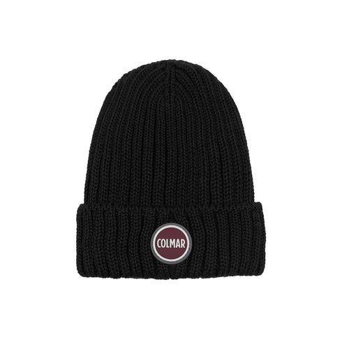 COLMAR Berretto Cappello Uomo con risvolto e logo Nero A24 - COLMARMU50962YB - 99 - UNI - Francavilla Moda