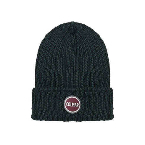 COLMAR Berretto Cappello Uomo con risvolto e logo Verde bottiglia A24 - COLMARMU50962YB - 681 - UNI - Francavilla Moda