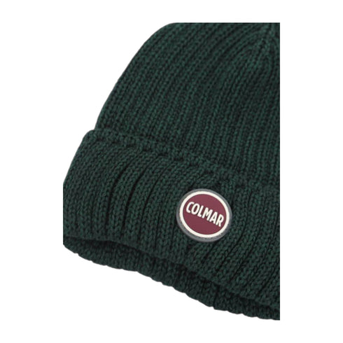 COLMAR Berretto Cappello Uomo con risvolto e logo Verde bottiglia A24 - COLMARMU50962YB - 681 - UNI - Francavilla Moda