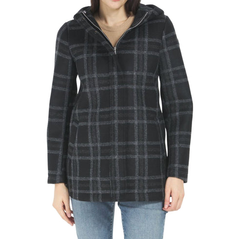 Colmar Cappottino Cappotto Donna motivo check con cappuccio 42  - Francavilla Moda