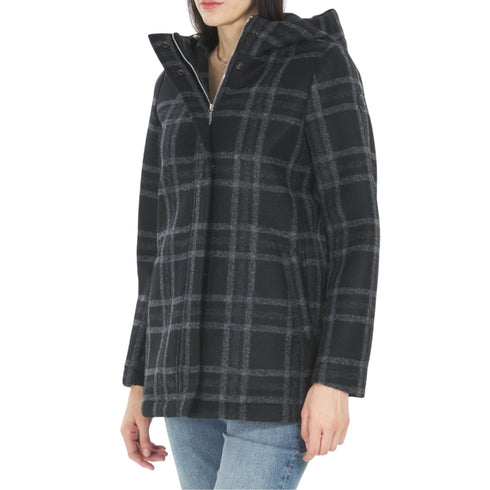 Colmar Cappottino Cappotto Donna motivo check con cappuccio 42  - Francavilla Moda