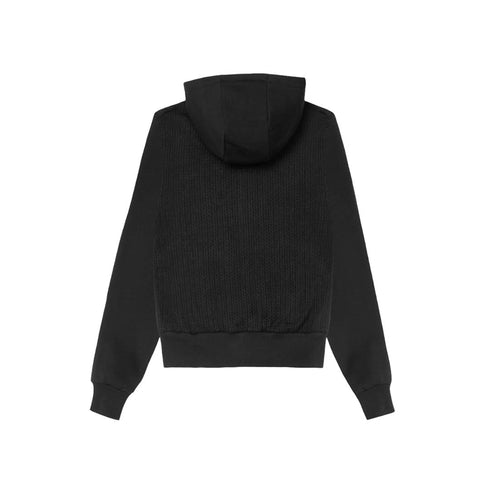 Colmar Felpa con zip Felpa Donna intrecciata con cappuccio Nero A24 - COLMARMD92676YO - 99 - S - Francavilla Moda