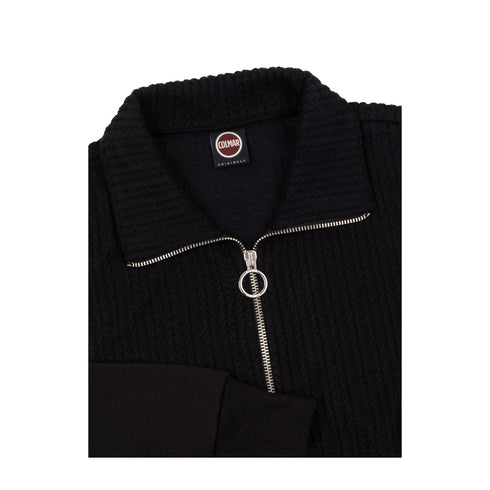 Colmar Felpa con zip Felpa Donna intrecciata con zip Nero A24 - COLMARMD92646YO - 99 - XS - Francavilla Moda