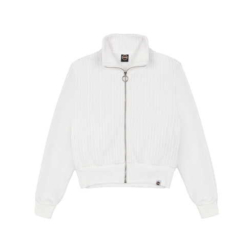 Colmar Felpa con zip Felpa Donna intrecciata con zip Bianco - Francavilla Moda
