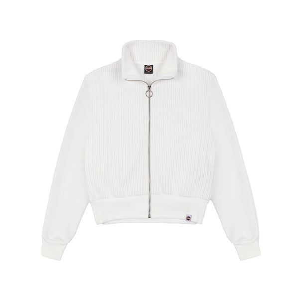 Colmar Felpa con zip Felpa Donna intrecciata con zip Bianco - Francavilla Moda