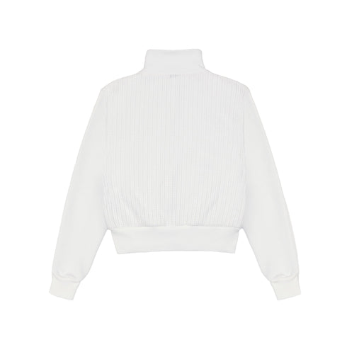 Colmar Felpa con zip Felpa Donna intrecciata con zip Bianco - Francavilla Moda