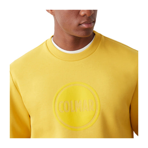 Colmar Felpa girocollo Felpa Uomo logo tono su tono Giallo A24 - COLMARMU62471WX - 683 - M - Francavilla Moda