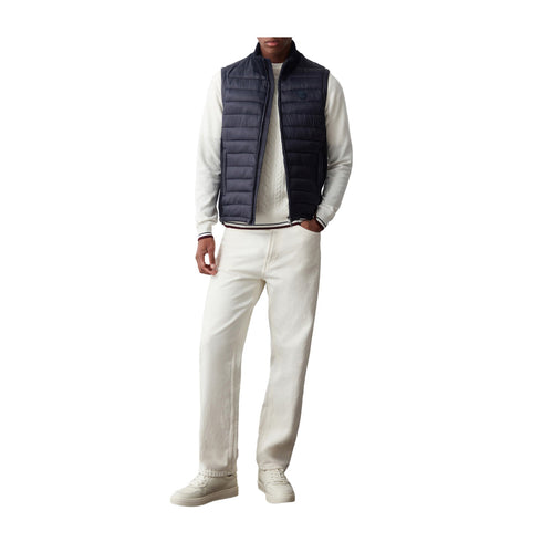 COLMAR Piumino smanicato Gilet Uomo a collo alto con logo Blu - Francavilla Moda