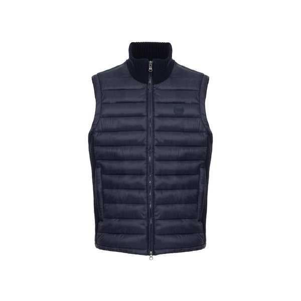 COLMAR Piumino smanicato Gilet Uomo a collo alto con logo Blu - Francavilla Moda