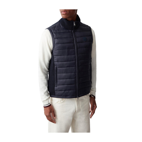 COLMAR Piumino smanicato Gilet Uomo a collo alto con logo Blu - Francavilla Moda