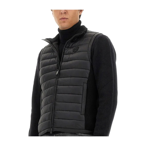 COLMAR Piumino smanicato Gilet Uomo a collo alto con logo Blu - Francavilla Moda